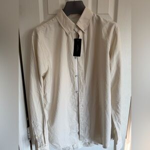 rag & bone Cream Casual Button Down Shirt